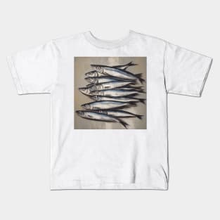 Sardines by the seaside Kids T-Shirt